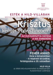 Esték a Hild-villában – Fehér Anikó: Zene a templomban – 2019. 04.25.