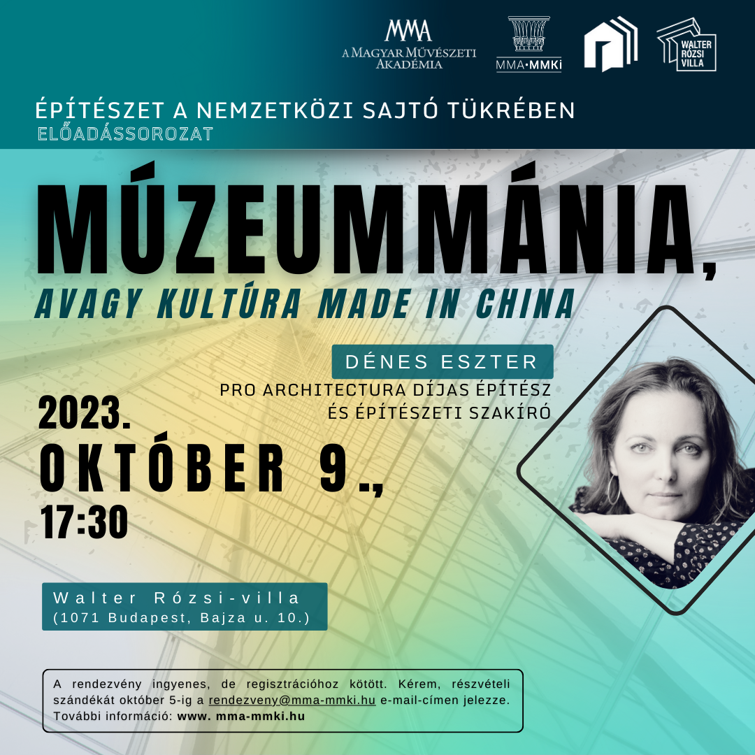 Új építészeti témájú előadássorozat indul