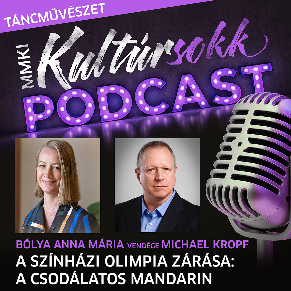 MMKI KultúrSokk Podcast – Táncművészet – Bólya Anna Mária vendége Michael Kropf – A Színházi Olimpia zárása: A csodálatos Mandarin