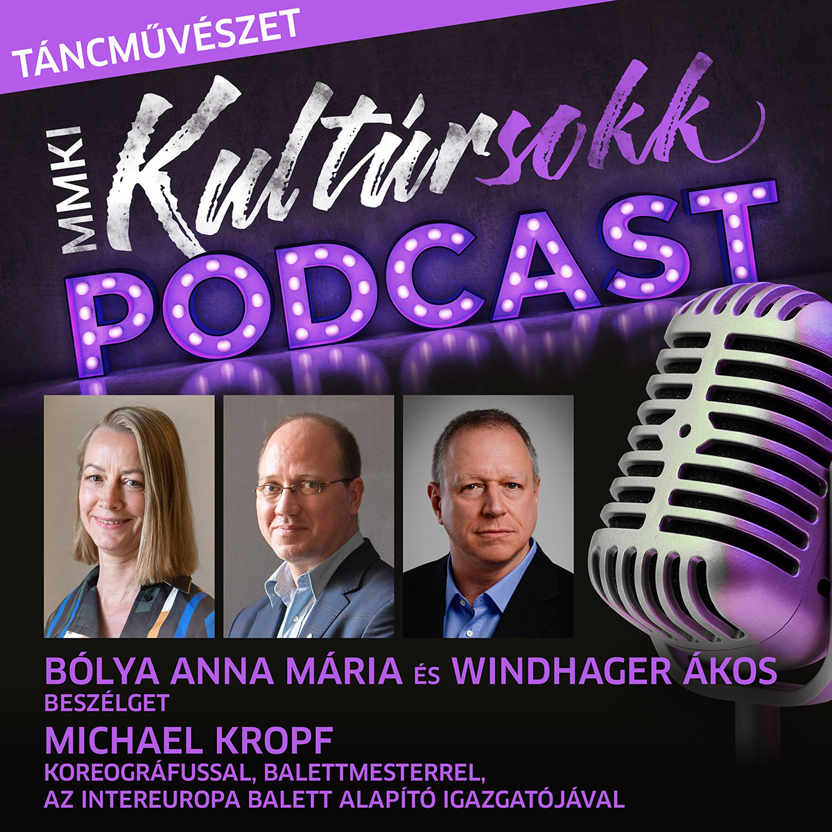 Kropf Michael koreográfussal, balettmesterrel, az InterEUropa Balett alapító igazgatójával beszélget Bólya Anna Mária és Windhager Ákos – Táncművészet – MMKI Kultúrsokk podcast